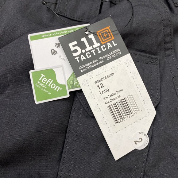 NEW NWT 5.11 Tactical Women's Taclite Pro Pant Cargo 018 Charcoal 64360 12L - Picture 6 of 9